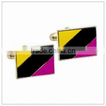 Colorful Cufflinks with different shapes and high plating