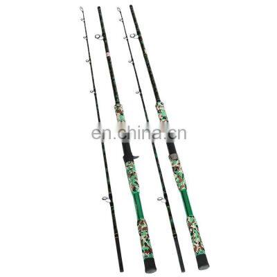 2 Sections 2.1m 2.28m 2.45m  XH Action Frog Bait pike Fishing Rod  Saltwater Carbon Spinning  Casting rods