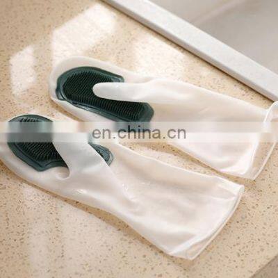 Farming Warehouse Gardening Work PVC Palm Dotted Canvas Long Sleeve Industrial Gloves photo-5