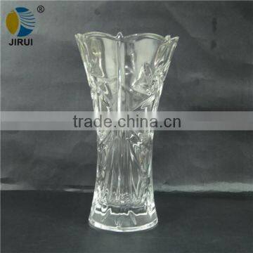 home decorative clear glass vase