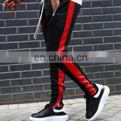 Summer Drawstring Trousers Zipper Double Pocket Long Men's Sports Casual Pants photo-2