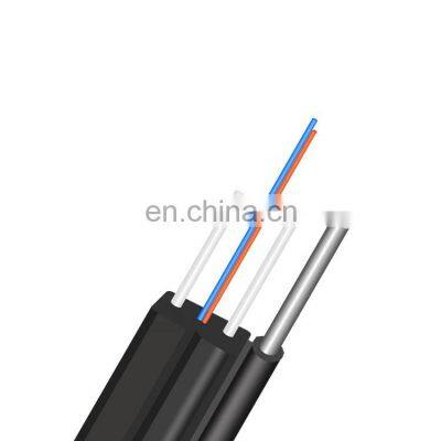 1.0mm & 2*0.45mm steel wire LSZH G657 outdoor 1 Core FTTH drop Cable GJYXCH