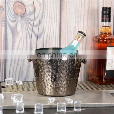 High Productivity Floor Standing Customised Beer Gold Wine 2L Metal Stainless Steel Ice Bucket