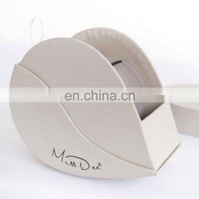 Yiwu factory new design jewelry box necklace jewelry box with black foil logo