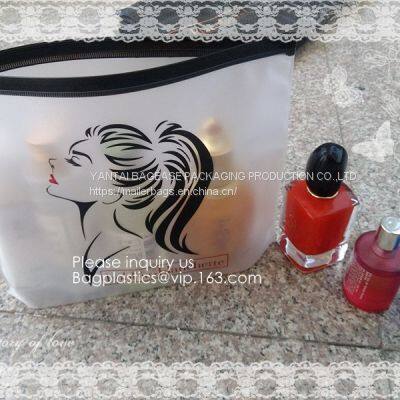 TPU EVA Cheap Plastic Zipper Bag Makeup Sponge Cosmetic Packaging Storage Suit Bag, Vinyl Cosmetic Bag With Zipper Bagease photo-5