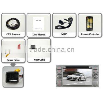 Ford Focus Android 4.4.4 Car Radio GPS ,WIFI,3G,BLUETOOTH,1080P Video Playback,USB/SD,AUX,AM/FM,RDS,SWC,7 led buton backlight