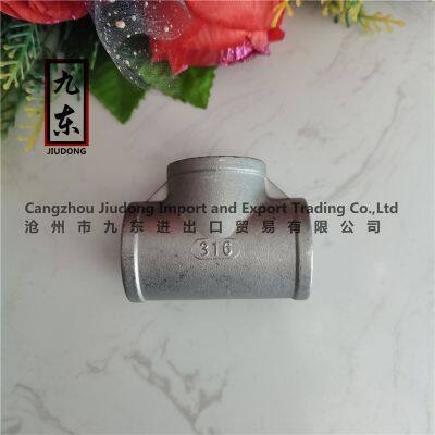 Sanitary Pipe Fitting Stainless Steel Equal Tee TB