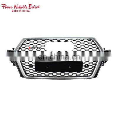 Car accessories for Audi Q7 front grill change to SQ7 RSQ7 facelift mesh honeycomb grille 2016-2019