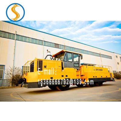 Railway stainless steel body freight car, highway and railway shunting locomotive