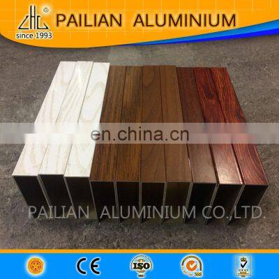 Export Quality Wood Grain Aluminium Square Tube Profile,6063 t5 6061 t6 Fluorocarbon Coating Aluminium Profile Guangdong Factory photo-4