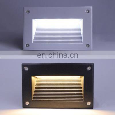 3W Outdoor Recessed Step Light Stair LED Light IP65 AC85-265V Warm White LED Step Lamp