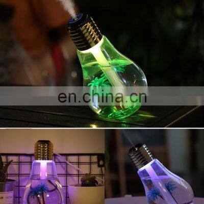 Bulb Diffuser Humidifier Led Usb Car Light Mini Shape Halogen Injection Cheapest Humidifiers Transparent Aroma Night Lamp photo-3