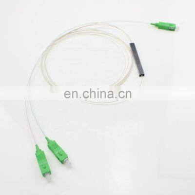 Оптический волоконный PLC-сплиттер 1X2 с разъемами SC, одномодовый миниатюрный трубчатый оптический волоконный сплиттер photo-4