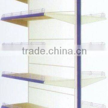 Suquare-Tube Backboard Supermarket Racks/Double Sides Shelf/Gondola Shelf