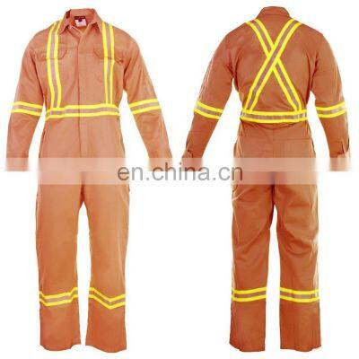 Orange FR Cotton Fire Retardant Clothing Flame Retardant Clothing