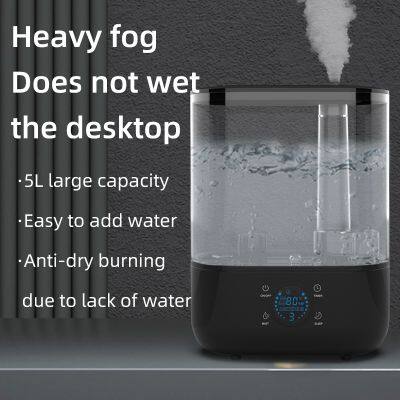 Smart Humidifier 5L Top Fill Tabletop Led Light Night Digital Essential Oil Ultrasonic Humidifier