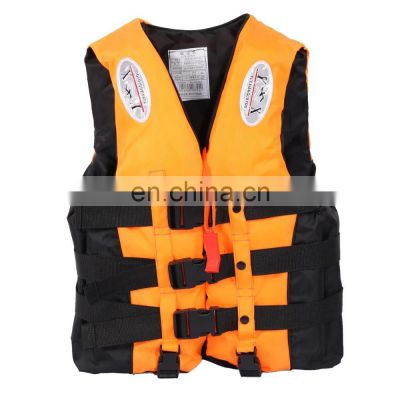 Universal Outdoor Swimming Boating Skiing Driving Vest Survival Suit Polyester Life Jacket for Adult Children with Pipe S -XXXL