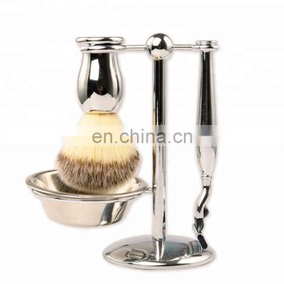 Shaving Brush With metal Handle For Men's Grooming Kit