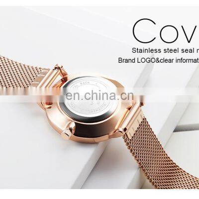 SHENGKE Hot Selling SS Mesh Band Watch IP Plated Rosegold Luxury Ladies Watch K0093L photo-4