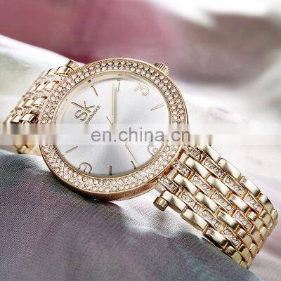 SHENGKE Fashion Bracelet Watch For Woman Alloy Band  Buckle Watch Gifts For Women Reloj Para Mujer Custom Logo Jewelry Watch OEM