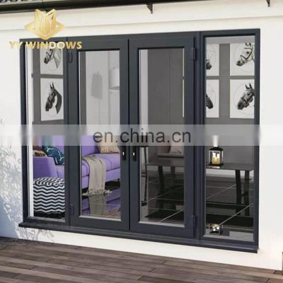 AS2047 Australian Standards Residential Flat Project Factory Design Condonmium Glass Casement Pivot Door Aluminum French Door