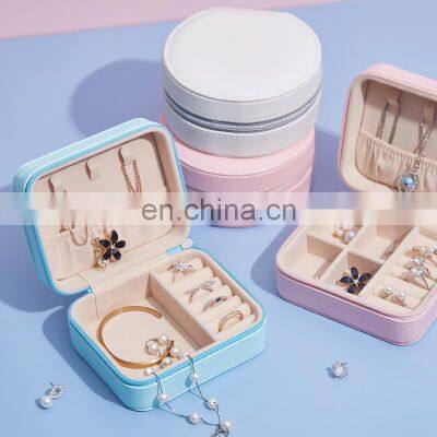 Jewelry Casket Organizer Travel Cosmetic Makeup Lipstick Storage Box Jewelry Box