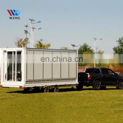 20 ft modern expandable container house with with bathroom  kitchen solar panels China