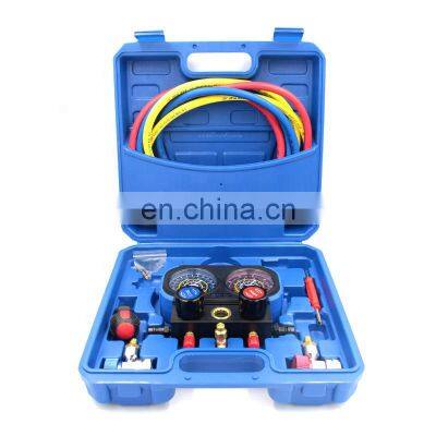 CT-536 ALC Aluminum Manifold Gauge Set HVAC refrigeration system auto air conditioner AC Charging R134A R502 R410A manifold ac