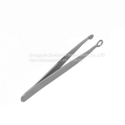 Annular Nose Pore Trimming Artifact Manual Stainless Steel Round Nose Hair Scissors Nose Hair Clip Forceps Men photo-3