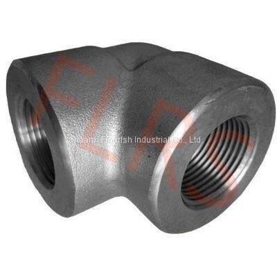 ASME B16.11 Threaded Steel Pipe Fittings Forged 90 Degree Elbow Class 3000 photo-2