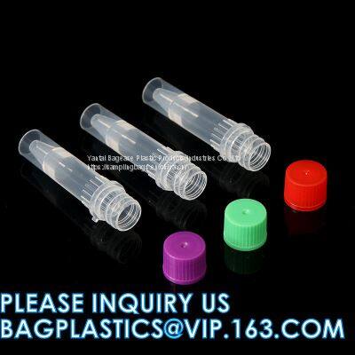 Lab Use Screw Cap Self-Standing Plastic Cryovial 0.5ml Freezing Cryo Tube