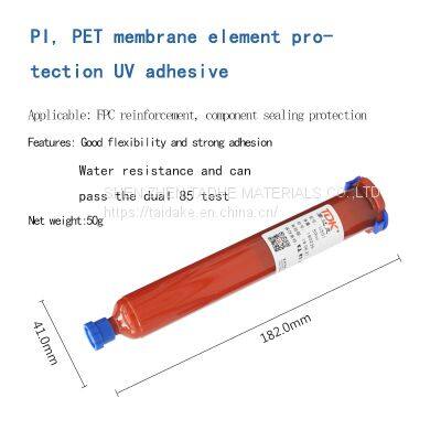 PI PET Film FPC Reinforcement Water Resistant UV Adhesive Polyimide Chip Protection Sealing UV Adhesive UV Curing Adhesive photo-5