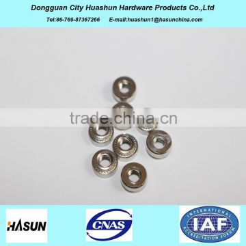 China Dongguan manufacturer precise customized stainless steel sleeve nut