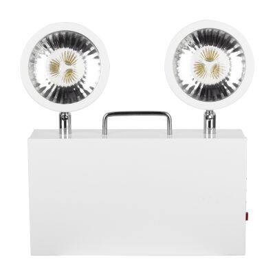 2×3W Wall Mounted Battery Backup Dual Head Twin Spot LED Emergency Light photo-2