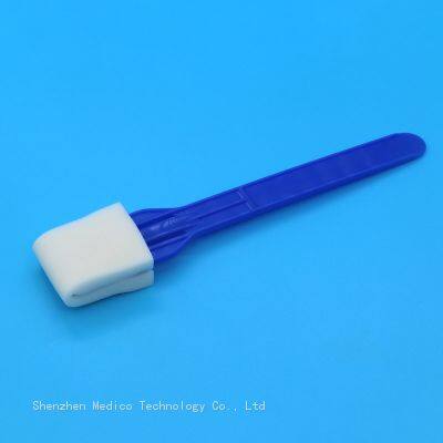 Large Square Head Disposable Medical Sponge Stick Sampler for Environmental Sampling