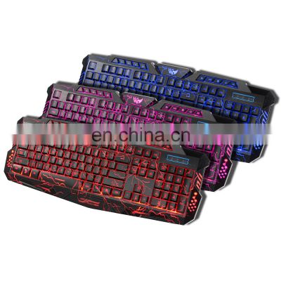 Game keyboard mouse combination and RGB backlight computer game keyboard mouse customization