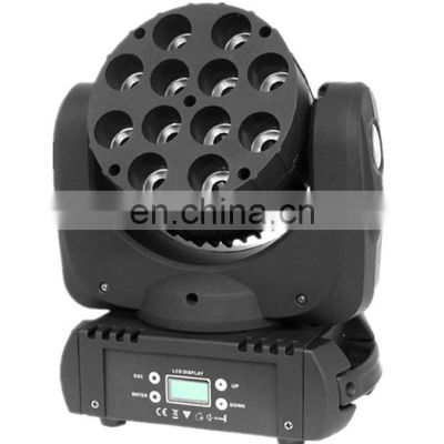 DJ disco light 12x12w led 4in1 rgbw mini beam moving head beam lights for night club party