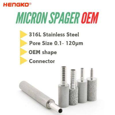 OEM Sintered Porous Metal Stainless Steel 316L air Stone Sparger