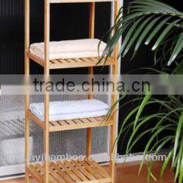 4-Shelf Bamboo Tower