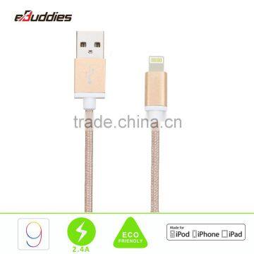 MFi Factory wholesale nylon braid mfi 8 pin phone cables                        
                                                                                Supplier's Choice