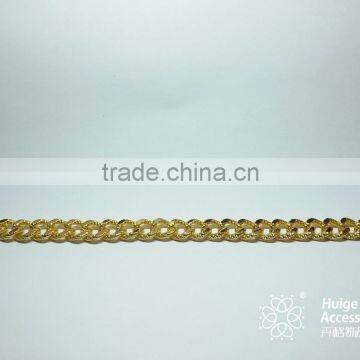 China supplier aluminum curb chain for bracelet, twisted chain for jewelry