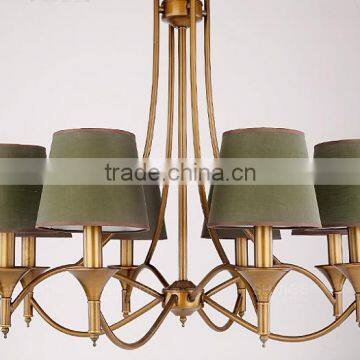 2016 new wrought iron candle chandelier lighting ZH-6006