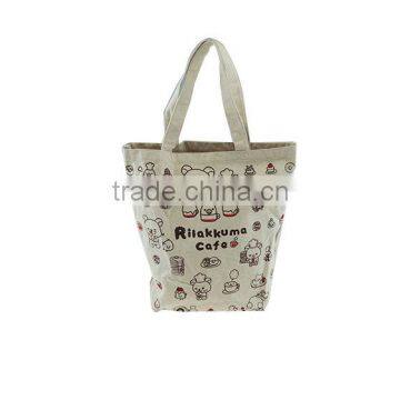 Wholesale plain white cotton canvas tote bag