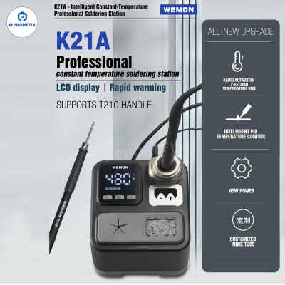 WEMON K21A Advanced Temperature Control Soldering Station for PCB and Chip-Level Welding