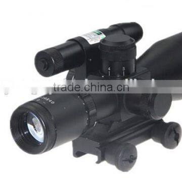 New Producd Specifications For 2.5-10x40 Dual Illuminated Laser Riflescope Rifle Scope Cut Sunshade