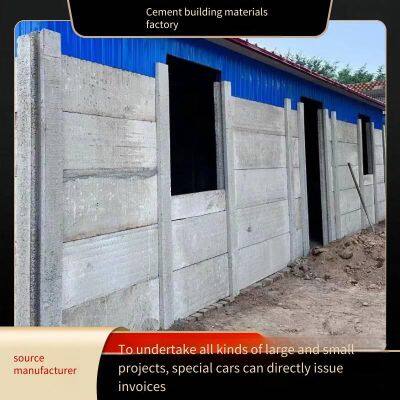 Prefabricated Concrete Fence Panels, Precast Cement Assembled Barriers for Construction Sites, Land Enclosures in Rural Construction, Isolation Fences photo-3