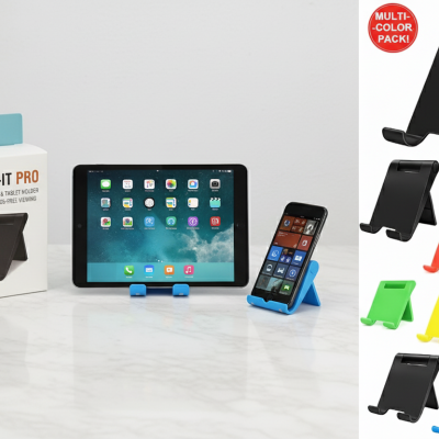 Universal Multi-Angle Desktop Stand Foldable Holder for Tablets & Smartphones photo-4