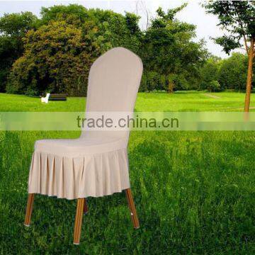 new style champagne spandex chair cover for wedding/restaurant/party