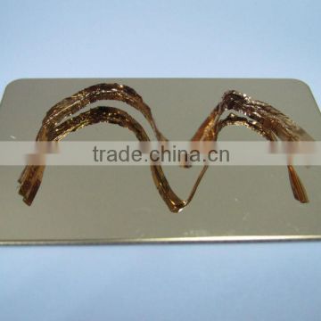 Champagne mirror stainless steel plate