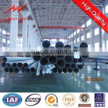 high way Galvanized folding cctv steel pole for sale